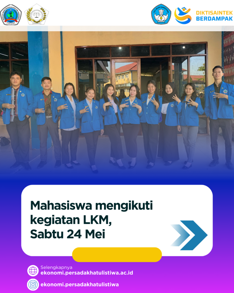 mahasiswa mengikuti kegiatan LKM