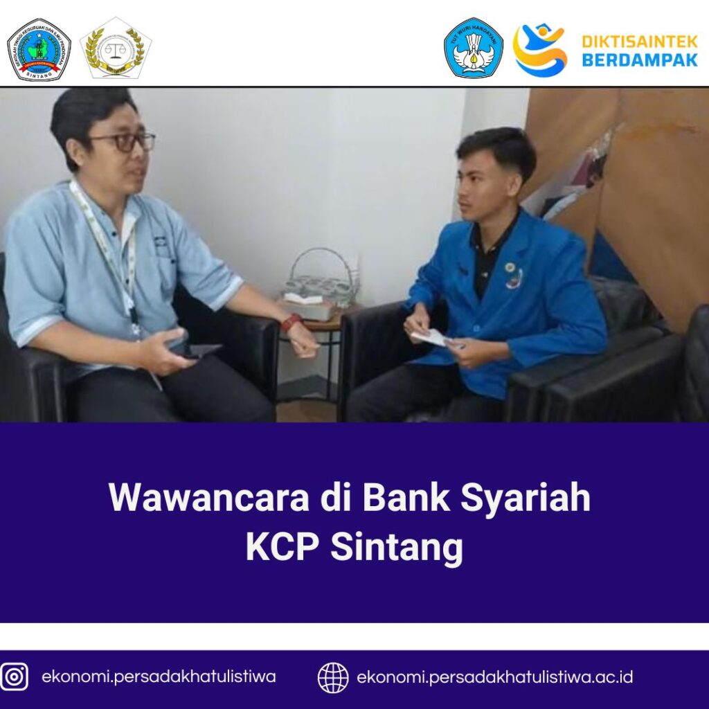 wawancara mahasiswa/i semester 2 dibeberapa lembaga keuangan