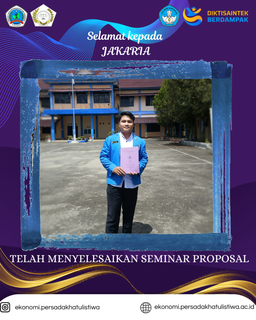 selamat telah menyelesaikan seminar proposal